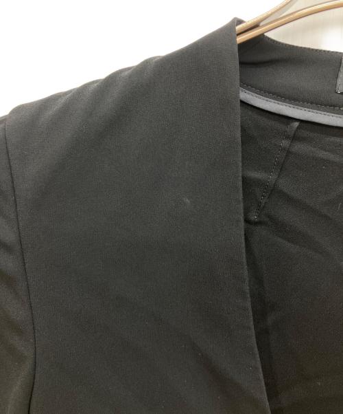 theory（セオリー）theory (セオリー) Powder Crepe Collarless JKT N　ノーカラージャケット ブラック サイズ:00の古着・服飾アイテム