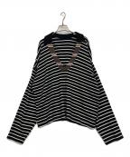 CITYSHOPシティショップ）の古着「SWITCH BORDER ポロシャツ」｜ブラック