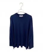 ENFOLDエンフォルド）の古着「OPEN CUFF PULLOVER」｜ネイビー