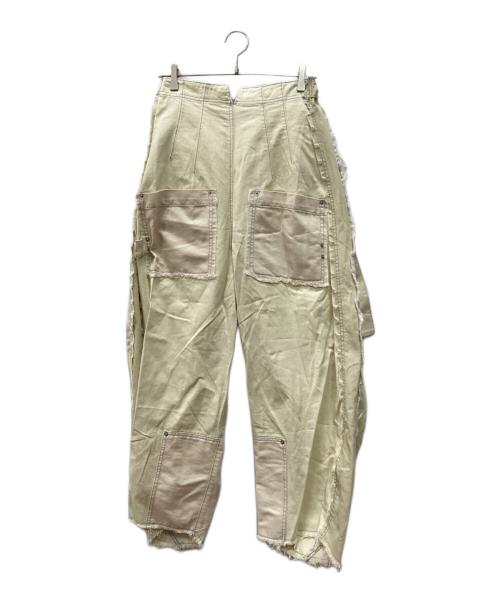 Knuth Marf（クヌースマーフ）Knuth Marf (クヌースマーフ) twobuckles patchwork denim ベージュ サイズ:Sの古着・服飾アイテム