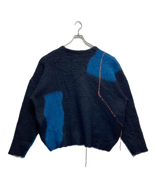 Knuth Marf（クヌースマーフ）Knuth Marf (クヌースマーフ) accent mohair cardigan ネイビー サイズ:-の古着・服飾アイテム