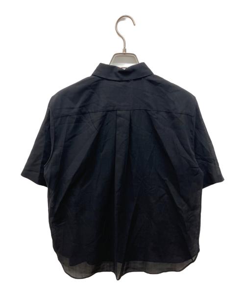 theory（セオリー）theory (セオリー) CHAMBRAY VOILE SS CLASSIC SHIRT ブラック サイズ:Ｓの古着・服飾アイテム