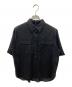 theory（セオリー）の古着「CHAMBRAY VOILE SS CLASSIC SHIRT」｜ブラック