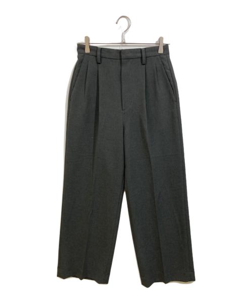 Spick and Span（スピック＆スパン）Spick and Span (スピックアンドスパン) ダブルクロスツータックパンツ チャコールグレー サイズ:SIZE 36の古着・服飾アイテム