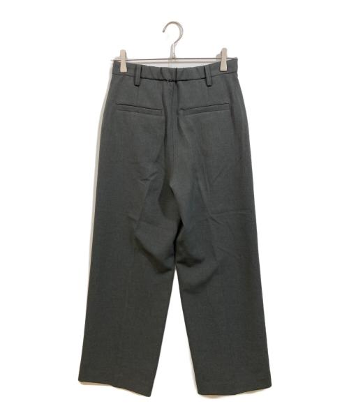 Spick and Span（スピック＆スパン）Spick and Span (スピックアンドスパン) ダブルクロスツータックパンツ チャコールグレー サイズ:SIZE 36の古着・服飾アイテム