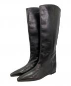 CORSO ROMA 9コルソローマノーヴェ）の古着「インヒールロングブーツ」｜ブラック