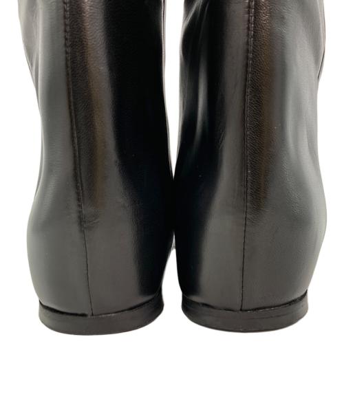 CORSO ROMA 9（コルソローマノーヴェ）CORSO ROMA 9 (コルソローマノーヴェ) インヒールロングブーツ ブラック サイズ:39の古着・服飾アイテム