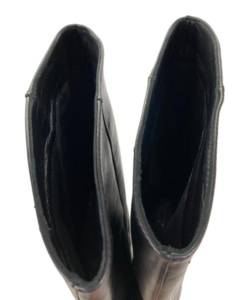 CORSO ROMA 9（コルソローマノーヴェ）CORSO ROMA 9 (コルソローマノーヴェ) インヒールロングブーツ ブラック サイズ:39の古着・服飾アイテム