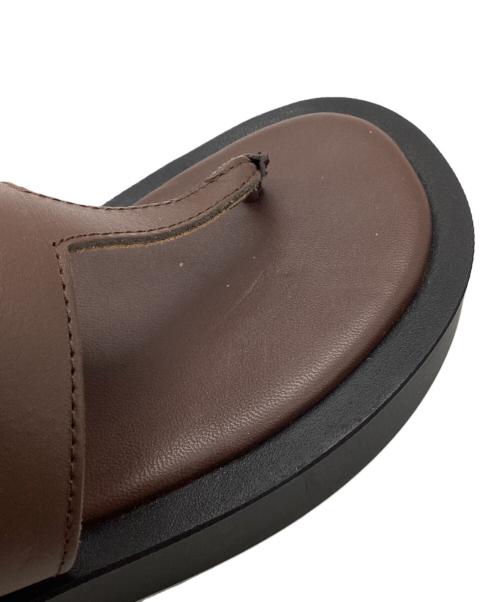 Caminando（カミナンド）Caminando (カミナンド) THONG PLATFORM / トング ブラウン サイズ:7の古着・服飾アイテム