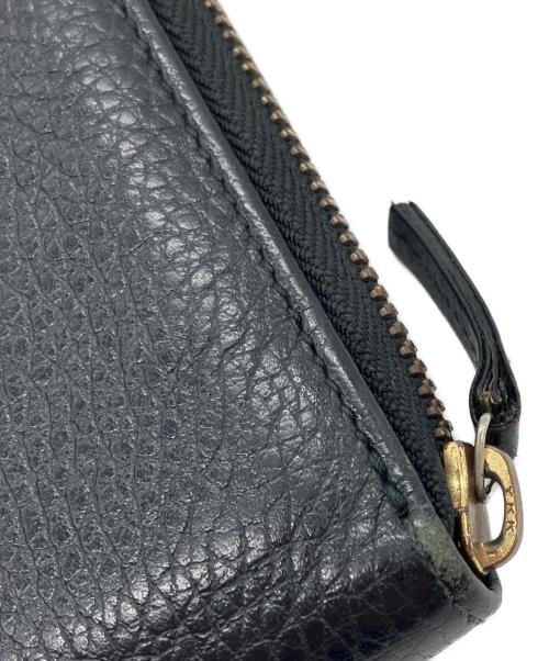 GUCCI（グッチ）GUCCI (グッチ) ラウンドファスナー長財布 ブラックの古着・服飾アイテム
