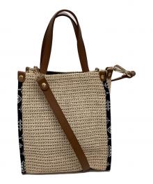 russet（ラシット）の古着「スクエア2wayトートバッグ」｜ベージュ