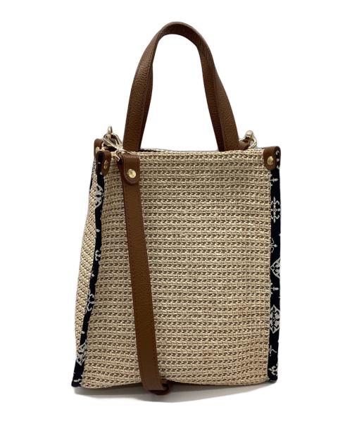 russet（ラシット）russet (ラシット) スクエア2wayトートバッグ ベージュ サイズ:下記参照の古着・服飾アイテム