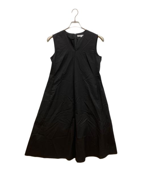23区（ニジュウサンク）23区 (ニジュウサンク) コットンシルクタイプライターワンピース ブラック サイズ:36 未使用品の古着・服飾アイテム
