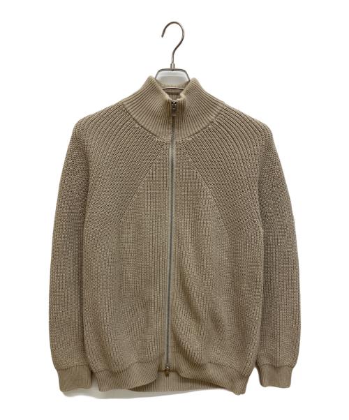 BATONER（バトナ―）BATONER (バトナ―) コットンシグネチャードライバーズニットセーター ベージュ サイズ:2の古着・服飾アイテム