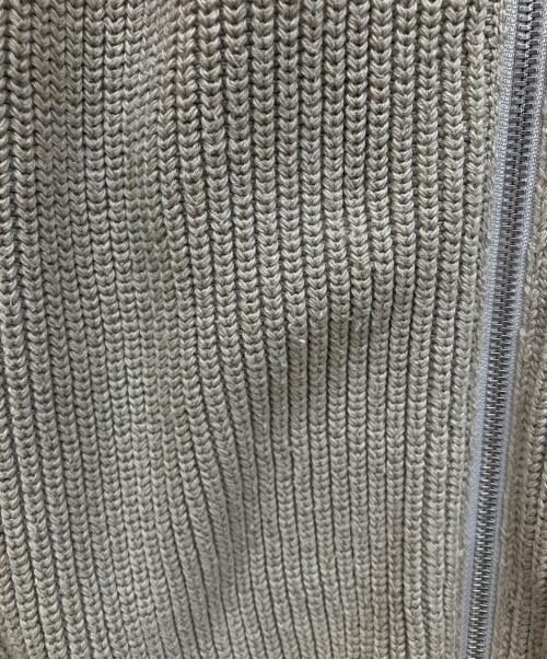 BATONER（バトナ―）BATONER (バトナ―) コットンシグネチャードライバーズニットセーター ベージュ サイズ:2の古着・服飾アイテム