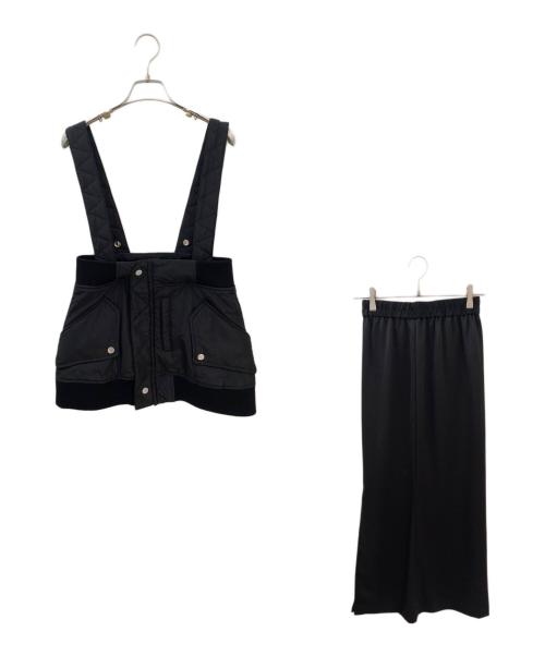 OMMO（オーエムエムオー）OMMO (オーエムエムオー) MA-1 VEST LAYERED SK ブラック サイズ:FREEの古着・服飾アイテム