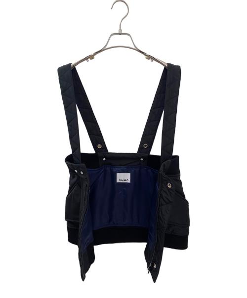 OMMO（オーエムエムオー）OMMO (オーエムエムオー) MA-1 VEST LAYERED SK ブラック サイズ:FREEの古着・服飾アイテム
