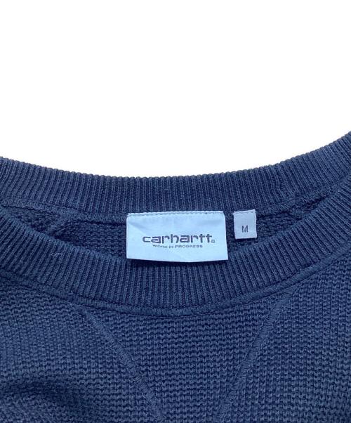 Carhartt WIP（カーハート ワークインプログレス）Carhartt WIP (カーハート ワークインプログレス) チェイスセーター　クルーネックセーター ブラック サイズ:Ｍの古着・服飾アイテム