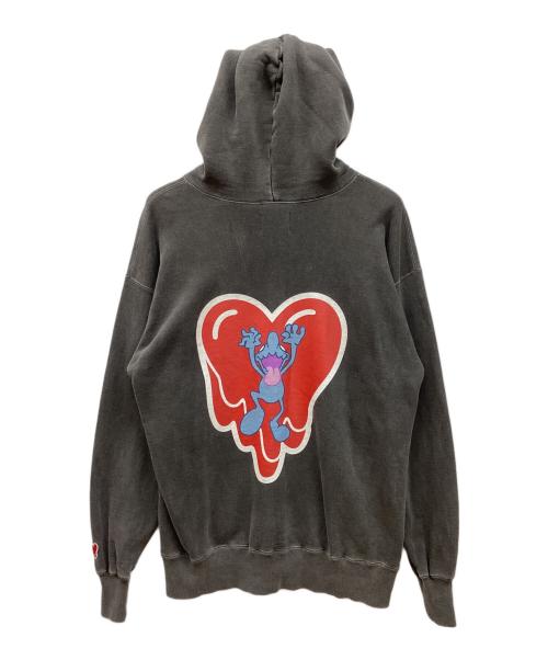 EMOTIONALLY UNAVAILABLE（エモーショナリー・アンアベイラブル）EMOTIONALLY UNAVAILABLE (エモーショナリー・アンアベイラブル) Coin Parking Delivery (コインパーキングデリバリー) プルオーバーパーカー ブラック サイズ:Lの古着・服飾アイテム