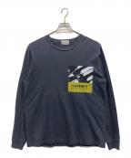 CAV EMPT×BEAUTY&YOUTHシーイー×ビューティーアンドユース）の古着「Design Block Long Sleeve T」｜チャコールグレー