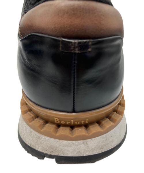 Berluti（ベルルッティ）Berluti (ベルルッティ) ファストトラックレザースニーカー ブラック サイズ:11の古着・服飾アイテム