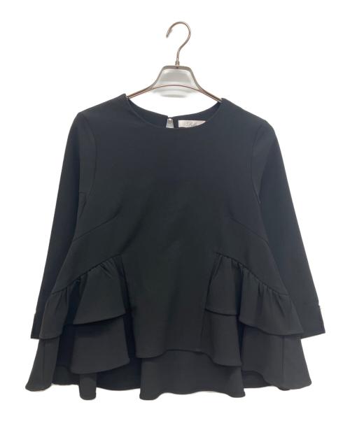 maison de Dolce.（メゾンドドルチェ）maison de Dolce. (メゾンドドルチェ) オケージョンペプラムブラウス ブラック サイズ:Sの古着・服飾アイテム