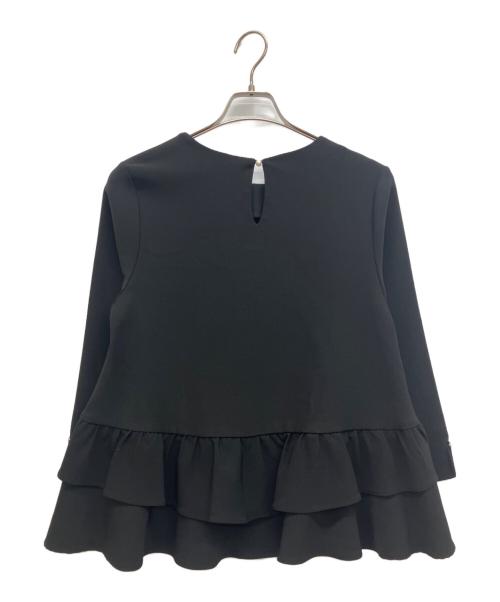 maison de Dolce.（メゾンドドルチェ）maison de Dolce. (メゾンドドルチェ) オケージョンペプラムブラウス ブラック サイズ:Sの古着・服飾アイテム