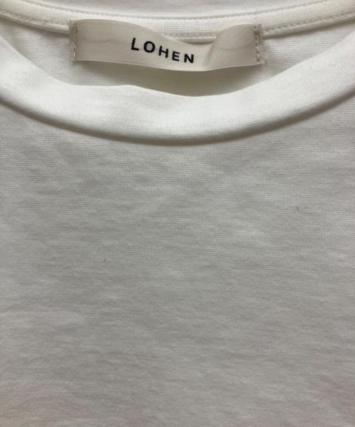 LOHEN（ローヘン）LOHEN (ローヘン) デザインカットソー ホワイト サイズ:freeの古着・服飾アイテム