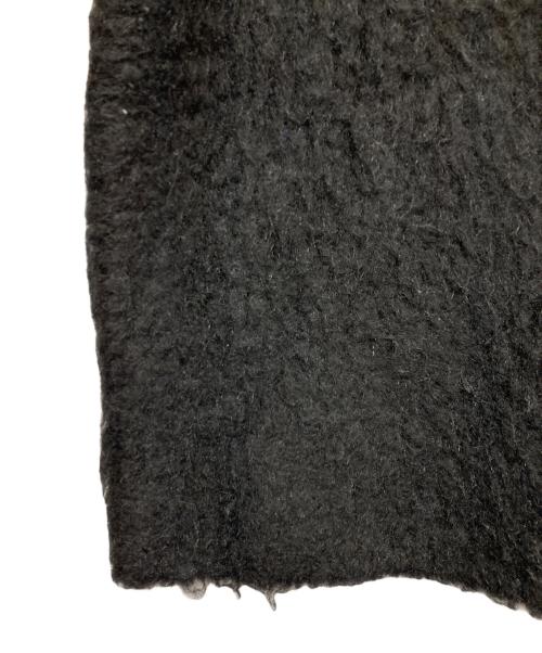 Whim Gazette（ウィムガゼット）Whim Gazette (ウィムガゼット) ミックスヤーンクルーネックニットプルオーバー ブラック サイズ:Fの古着・服飾アイテム