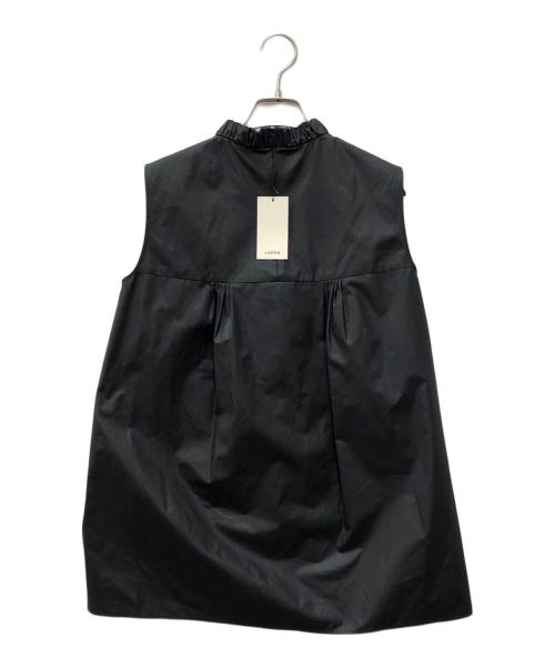 LOHEN（ローヘン）LOHEN (ローヘン) ギャザースタンドカラーブラウス ブラック サイズ:FREE 未使用品の古着・服飾アイテム