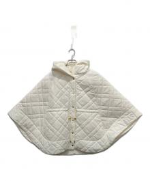 maison de Dolce.（メゾンドドルチェ）の古着「キルティングポンチョ」｜アイボリー