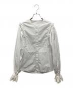 cygneシーニュ）の古着「アームスリットブラウス」｜ホワイト