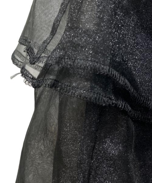 GALLARDA GALANTE（ガリャルダガランテ）GALLARDA GALANTE (ガリャルダガランテ) オーガンジーティアードスカート ブラック サイズ:Fの古着・服飾アイテム