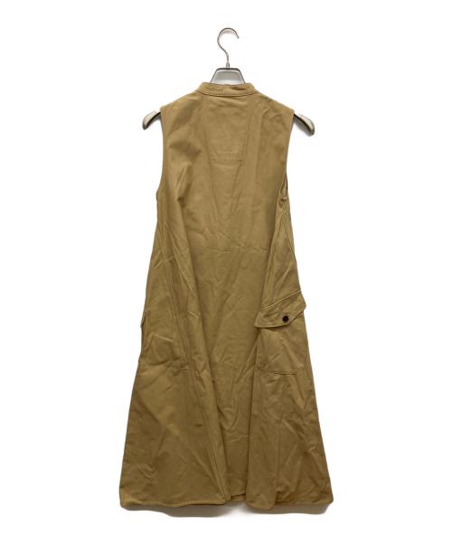 EZUMI（エズミ）EZUMi (エズミ) ボリュームフレアワンピース ベージュ サイズ:Mの古着・服飾アイテム