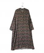 Marble SUDマーブルシュッド）の古着「gobelin pt スキッパーシャツOP」｜ブラック