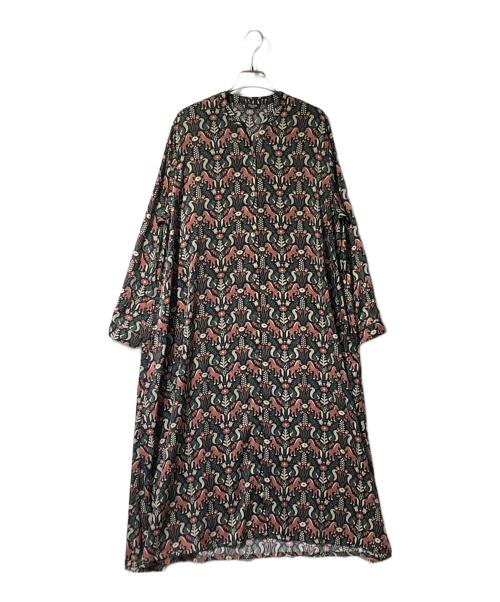 Marble SUD（マーブルシュッド）Marble SUD (マーブルシュッド) gobelin pt スキッパーシャツOP ブラック サイズ:表記なしの古着・服飾アイテム