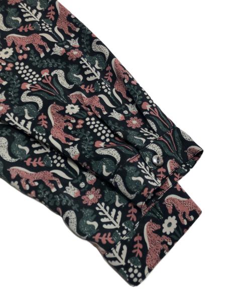 Marble SUD（マーブルシュッド）Marble SUD (マーブルシュッド) gobelin pt スキッパーシャツOP ブラック サイズ:表記なしの古着・服飾アイテム