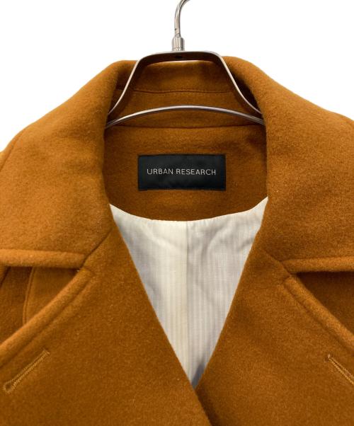 URBAN RESEARCH（アーバンリサーチ）URBAN RESEARCH (アーバンリサーチ) スーパー100メルトンPコート ブラウン サイズ:freeの古着・服飾アイテム