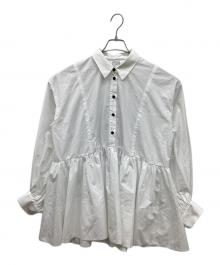 CADUNE（カデュネ）の古着「ボウ付きシャツチュニック」｜ホワイト