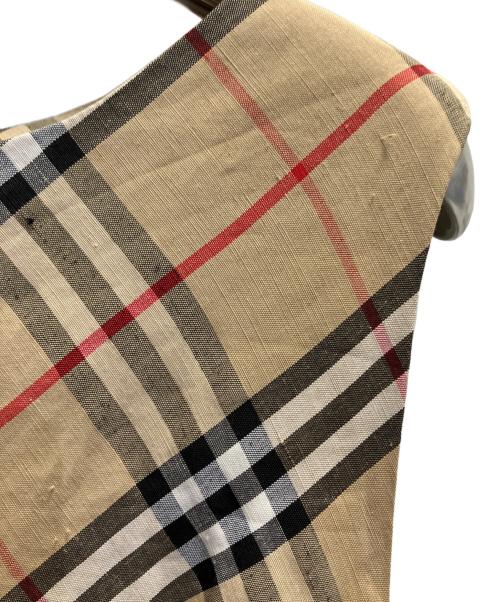 BURBERRY LONDON（バーバリーロンドン）BURBERRY LONDON (バーバリーロンドン) ノバチェックノースリーブワンピース ベージュ サイズ:13の古着・服飾アイテム