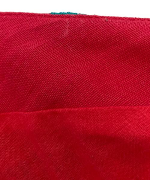 GRACE CONTINENTAL（グレースコンチネンタル）GRACE CONTINENTAL (（グレースコンチネンタル) フラワー刺繍シャツワンピース レッド サイズ:38の古着・服飾アイテム