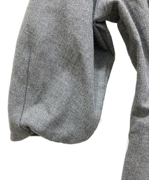 VERMEIL par iena（ヴェルメイユ パー イエナ）VERMEIL par iena (ヴェルメイユ パー イエナ) P/RY ツイルウエストシェイプパフスリーブワンピース グレー サイズ:36の古着・服飾アイテム