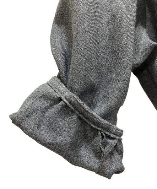 VERMEIL par iena（ヴェルメイユ パー イエナ）VERMEIL par iena (ヴェルメイユ パー イエナ) P/RY ツイルウエストシェイプパフスリーブワンピース グレー サイズ:36の古着・服飾アイテム