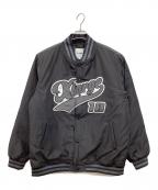 X-LARGEエクストララージ）の古着「Script logo varsity puff jacket　スタジャン　」｜ブラック