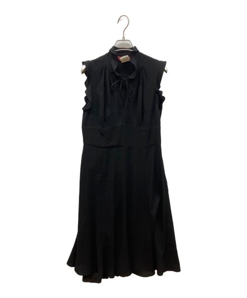 Max Mara Studio（マックスマーラ ストゥディオ）MAX MARA STUDIO (マックスマーラ ストゥディオ) シルク混ワンピース ブラック サイズ:42の古着・服飾アイテム