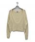 NKNIT（ンニット）の古着「deep V cable KNIT」｜アイボリー