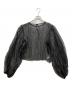 LEINWANDE（ラインヴァンド）の古着「Recycle Organdy Pleats Top」｜ブラック