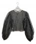 LEINWANDE (ラインヴァンド) Recycle Organdy Pleats Top ブラック サイズ:F：11000円