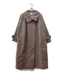 FRAY ID（フレイ アイディー）の古着「タックバルマカンコート」｜ブラウン