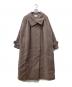 FRAY ID（フレイ アイディー）の古着「タックバルマカンコート」｜ブラウン